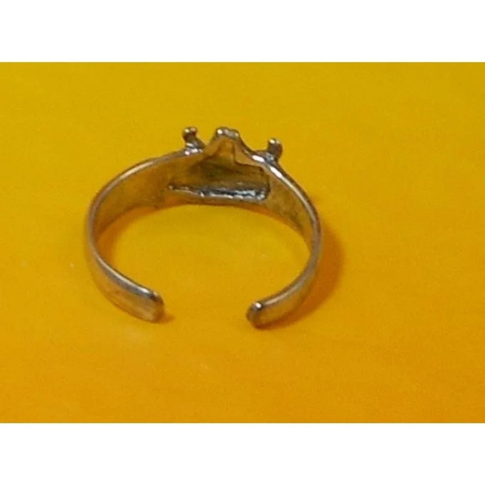Vintage Sterling Silver Lucky Sexy Fun Elephant Toe Ring Boho Beach Foot Jewelry - Picture 4 of 7